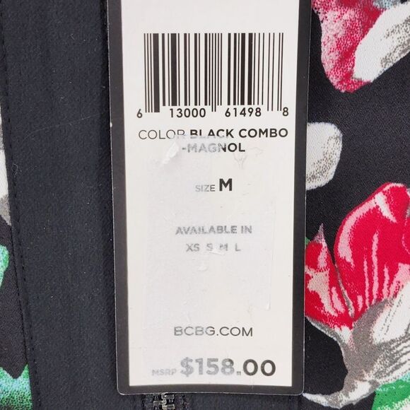 BCBGMaxAzria Women's Floral-Print Shift Dress - M - Picture 8 of 8